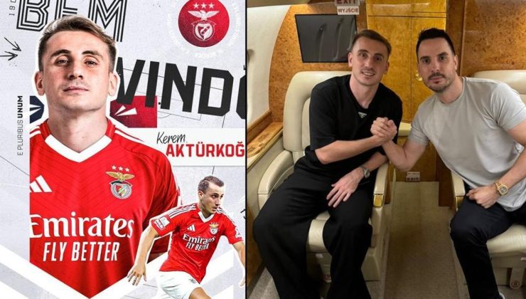 Kerem Aktürkoğlu resmen Benfica'da! İşte ilk görüntüleri